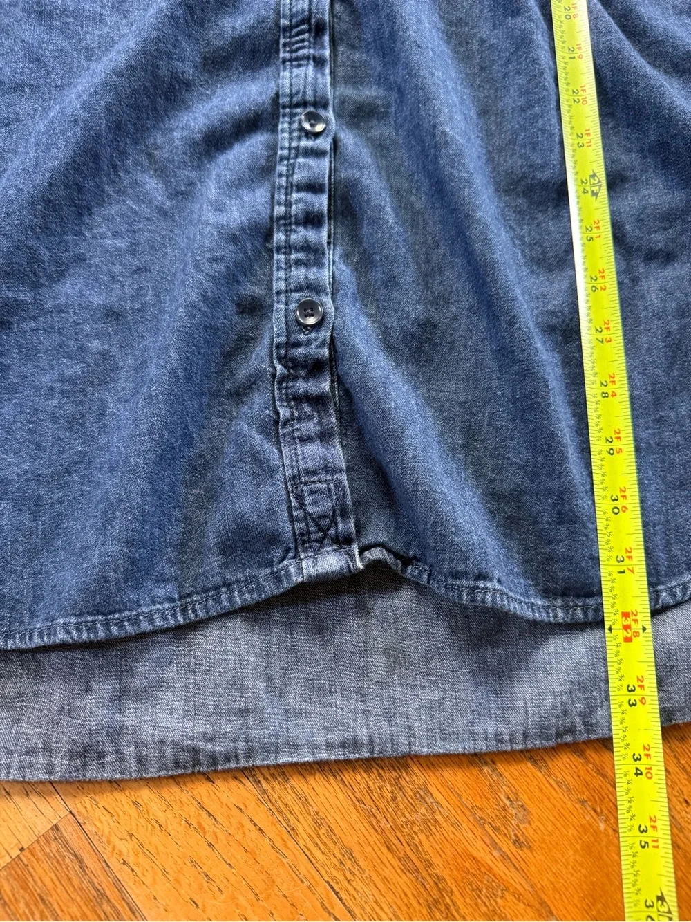 100% cotton GAP Women's Dark Blue Denim Button-Down Shirt Dress - Picture 11 of 11